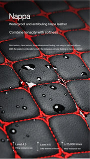 Kcimo Pu Leather Car Seat Cover Seat Back Soft Cushion Universal Front and Rear Car Seat Cushion Chair Carpet Pad Four Seasons