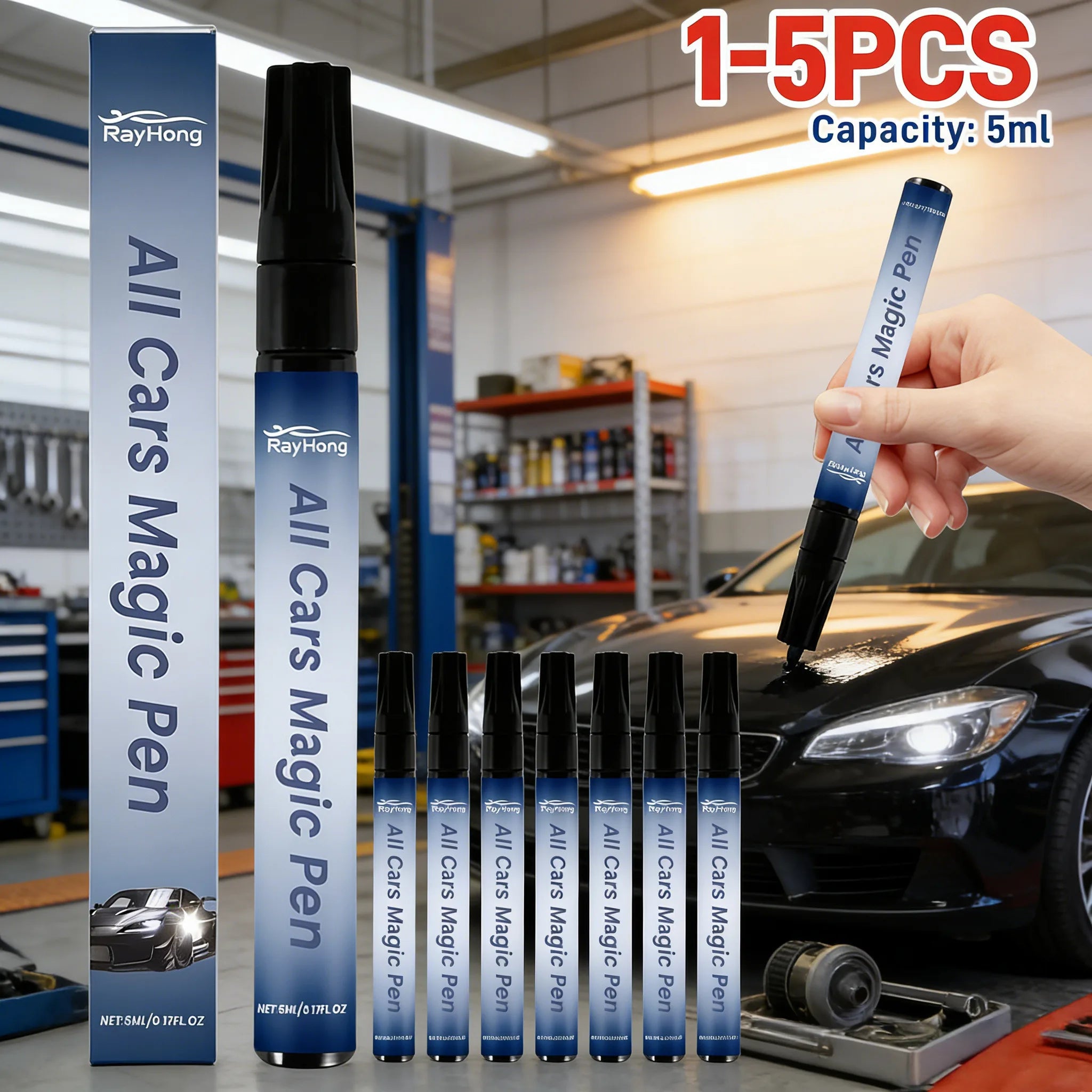 Magic Car Scratch Remover Pen (5ml) – Waterproof Touch-Up Repair Tool