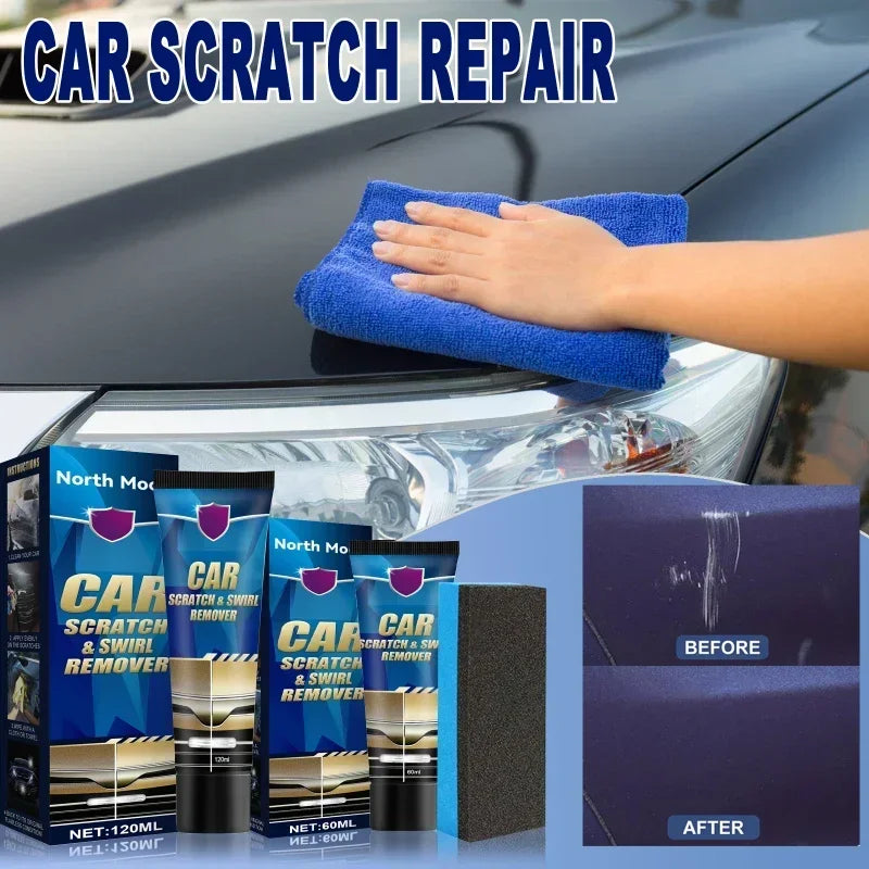 Car Scratch Repair Paste Kit (60ml / 120ml) – Complete Scratch Remover Solution