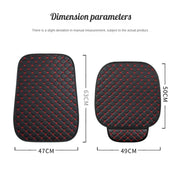 Kcimo Pu Leather Car Seat Cover Seat Back Soft Cushion Universal Front and Rear Car Seat Cushion Chair Carpet Pad Four Seasons