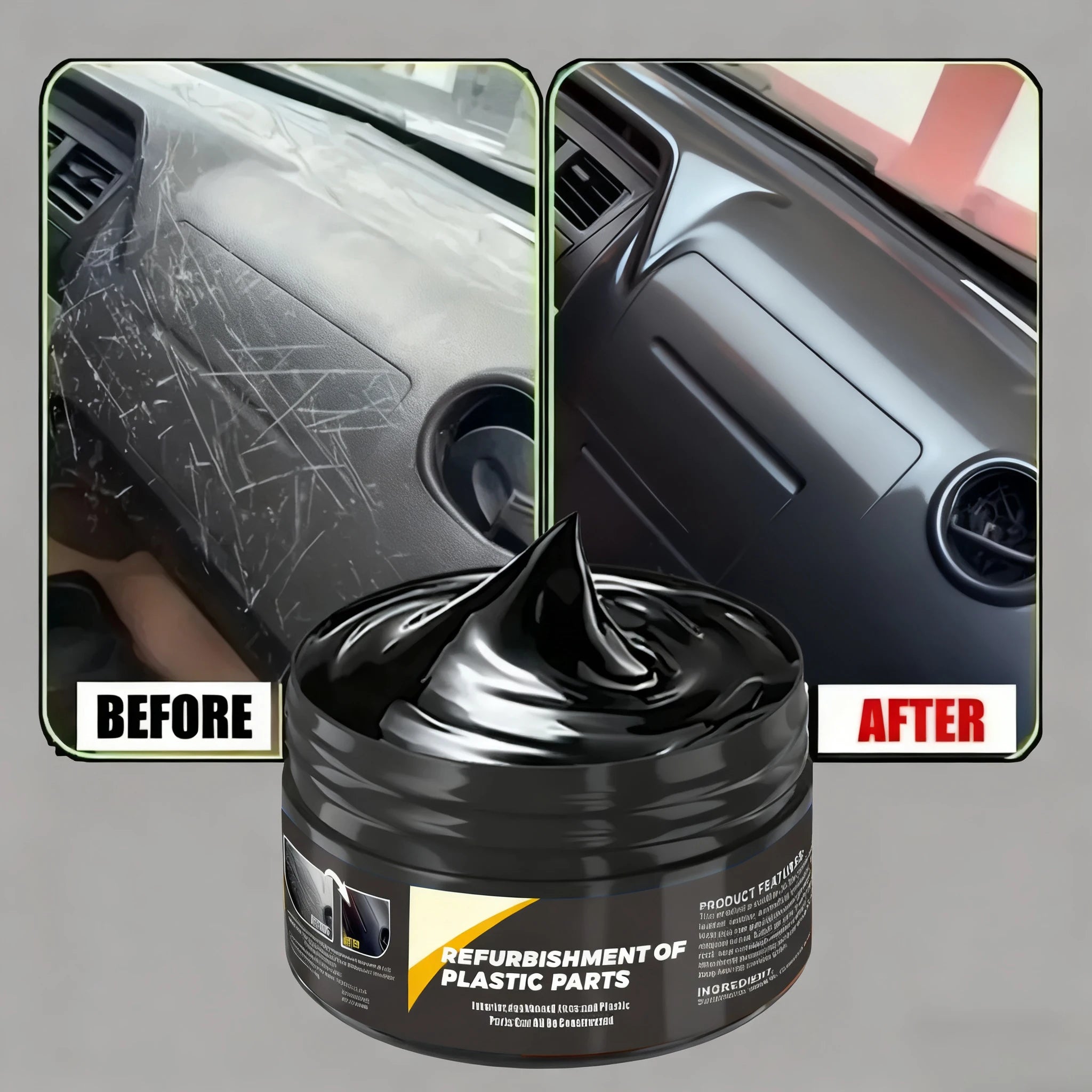 Automotive Plastic Repair Agent – Interior & Exterior Restorer Wax