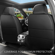 New Upgraded Car Seat Cushion, New Fully Enclosed Car Seat Cover, All Season Universal Small Car Seat Cover, Leather Seat Cover
