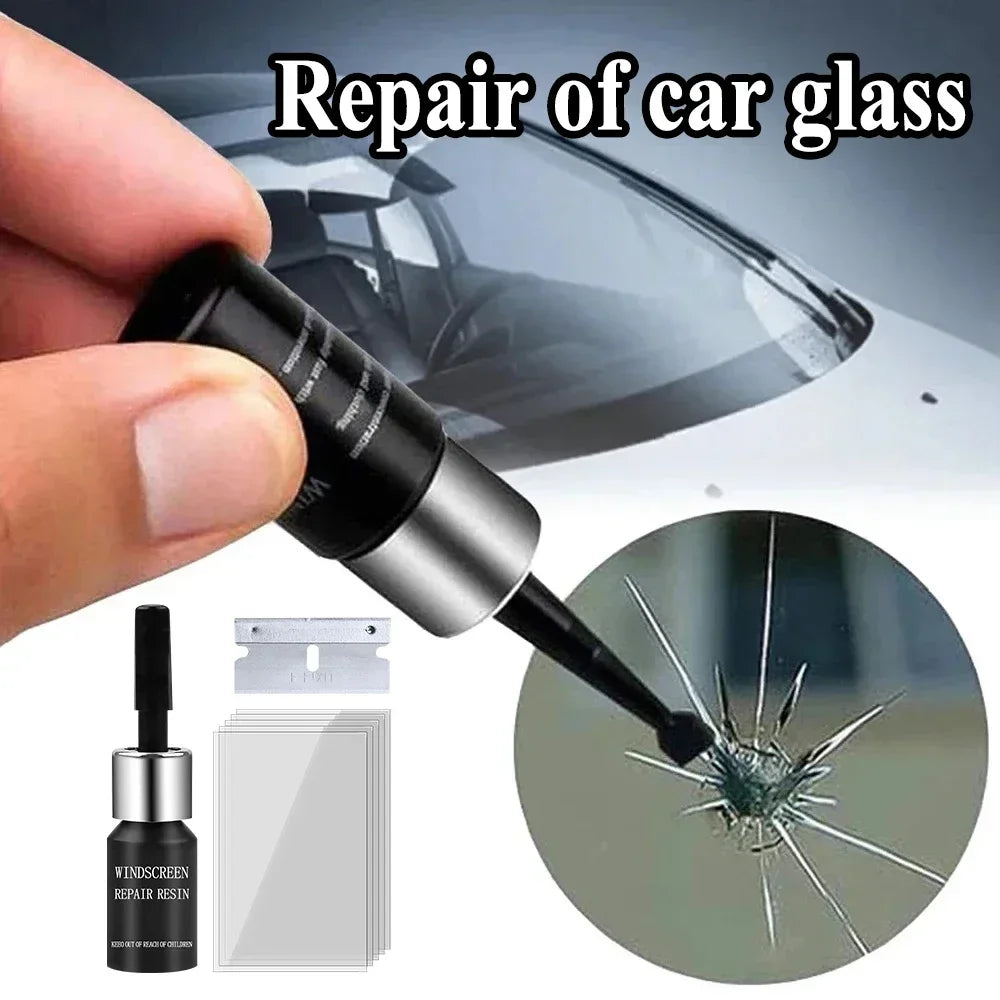 Car Windshield Crack Repair Kit – Quick Scratch & Chip Fix for Cars, Trucks & Motorcycles
