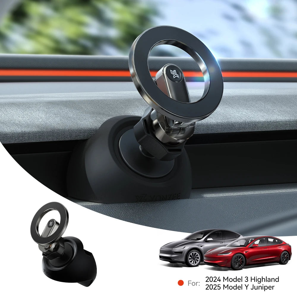 YZ Magnetic Car Phone Holder for Tesla Model 3 & Highland (Juniper Edition)