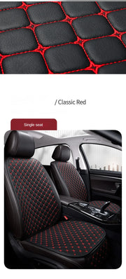 Kcimo Pu Leather Car Seat Cover Seat Back Soft Cushion Universal Front and Rear Car Seat Cushion Chair Carpet Pad Four Seasons