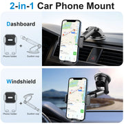 Car Cell Phone Holder Cellphone Mount for Dashboard Windshield Auto Dash Mobile IPhone Support Fit 4.7-7