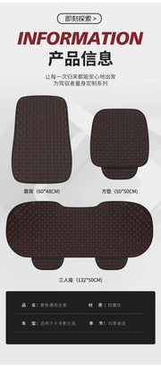Comfortable Napi Four Seasons Universal Seat Cushion Car Seat Cushion Star Embroidered Back Row Anti slip Five seater