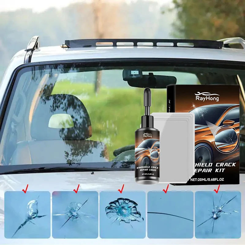 Windshield Crack Repair Kit – UV Resin Glass Chip Fix | Canada