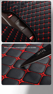 Kcimo Pu Leather Car Seat Cover Seat Back Soft Cushion Universal Front and Rear Car Seat Cushion Chair Carpet Pad Four Seasons