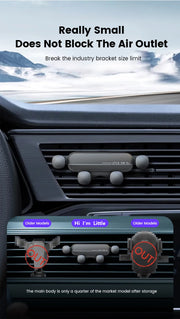 Gravity Car Phone Holder Air Vent Mount Cell Phone Holder in Car Mobile Support For iPhone 13 12 Xiaomi Universal GPS Stand